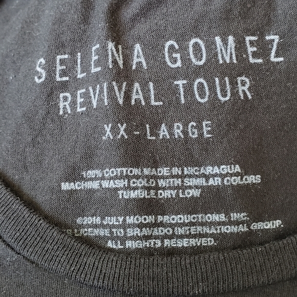 Selena Gomez Conert Tour t-shirt XXL - Picture 5 of 5